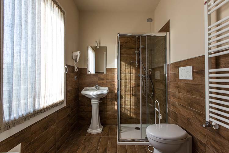 I bagni del b&b Antica Dimora Stucky di Treviso