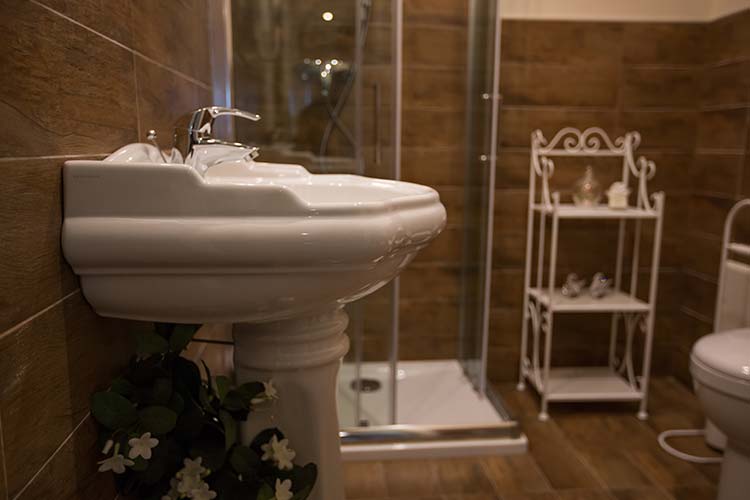 I bagni del b&b Antica Dimora Stucky di Treviso